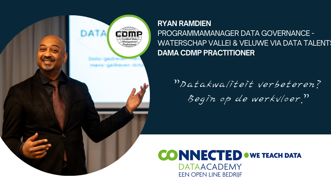 Ryan Ramdien, Programmamanager Datagovernance bij Waterschap Vallei & Veluwe, over Data Governance